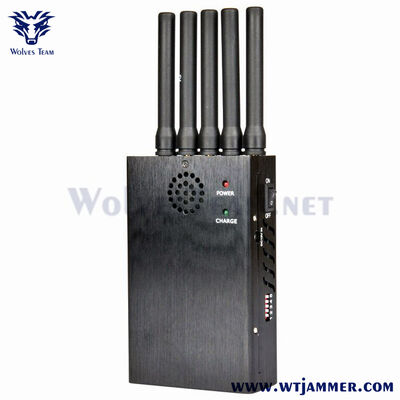 comprare Jammer portatile di segnale GPS/2G/3G/4G/WiFi a 5 canali fabbricazione online