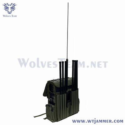 comprare Zaino tipo 8 Disturbatore di segnale di antenna GPS Wi-Fi a lungo raggio Dispositivo di scudo anti-drone fabbricazione online
