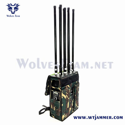 comprare Intercettore di segnali RF a 8 bande ad alta potenza per GPS e WIFI e protezione anti-drone e anti-IED fabbricazione online