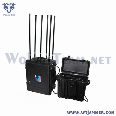 comprare 6 bande 480W di alta potenza segnale portatile jammer metallo alloggiamento progettazione fabbricazione online
