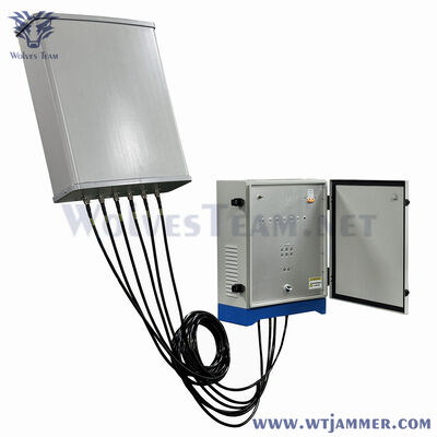 comprare 6 bande 300W Outdoor Waterproof Signal Jammer con antenne direzionali fabbricazione online