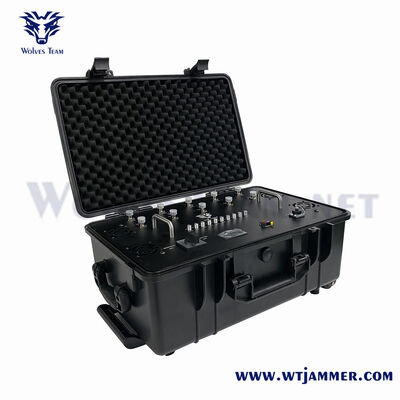 comprare 14 canali 150W Portable Full Frequency RF Signal Blocker per uso sul campo e all'aperto fabbricazione online