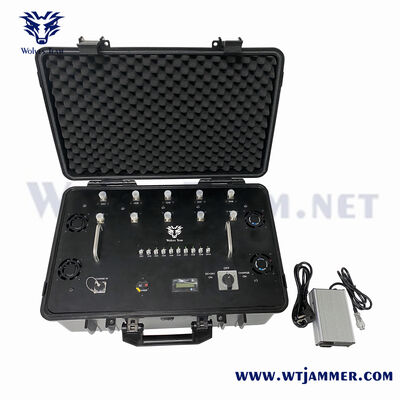 comprare 14 bande 120W portabile cassa a ruote bloccante del segnale wireless per la gestione della sicurezza dell'area pubblica fabbricazione online