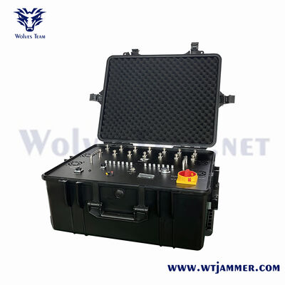 comprare 6 canali 400W di alta potenza blocco interferitore del segnale della valigia 5G/4G/3G/2G/WiFi fabbricazione online