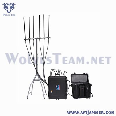 comprare 6 canali 300W High Power Signal Jammer - Blocco 2G/3G/4G/WiFi/GPS fabbricazione online