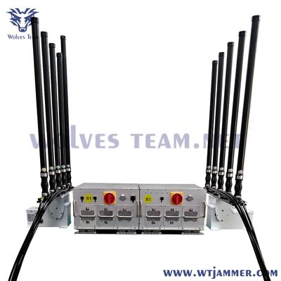comprare 10 canali 800W Bloccatore del segnale del veicolo 2G/3G/4G/5G/WiFi/GPS/UHF/VHF fabbricazione online