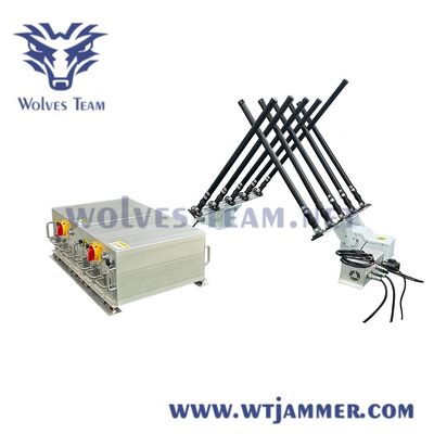 comprare 800W 10 bande fisso montato RF jammer, antenne regolabili per copertura personalizzata fabbricazione online