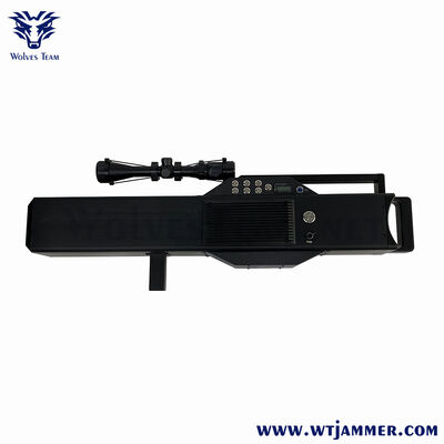 comprare Tipo di pistola 50M Distanza di interferenza portatile 6 canale Drone Jammer Per le forze dell'ordine fabbricazione online