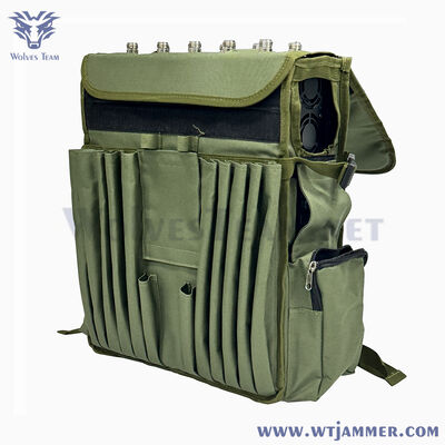 comprare 10 canali High Power Backpack RF Signal Jammer per GPS & WIFI & Anti-Drone GPS Shielding fabbricazione online