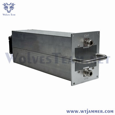 comprare Modulo jammer amplificatore RF programmabile a doppio canale DB15 con montaggio su rack 1U con ventola di raffreddamento fabbricazione online