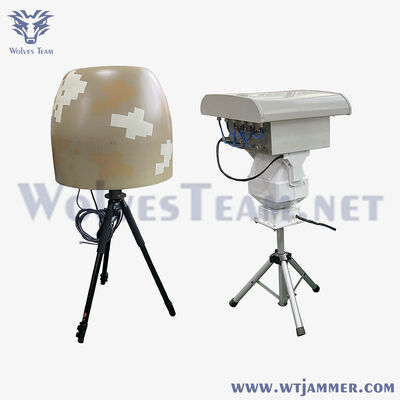 comprare Camouflage 360° Omni Anti Drone Rilevamento Jamming Sistema All-in-One Treppiede portatile Rilevatore di segnale UAV Jammer fabbricazione online