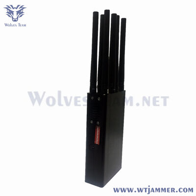 comprare 10M 100-240V Handheld Signal Jammer incorporato in batteria fabbricazione online