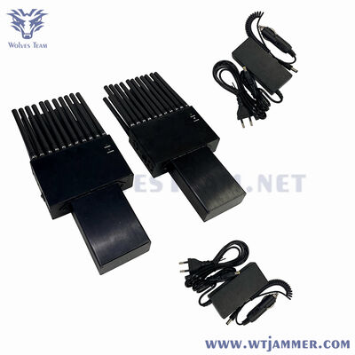 comprare Jammer di segnale portatile a banda intera a 22 bande blocca 5G/4G/3G, WiFi, GPS, VHF/UHF e LoJack per sale conferenze e uso scolastico fabbricazione online