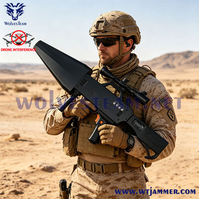 comprare 101JB10-4 Bloccatore di segnale UAV a banda completa da 20W a 40W a mano 2.4G 5.8G 900M GPSL1 pistola di interferenza del segnale del drone per la protezione della sicurezza fabbricazione online