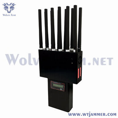 comprare 12 canali Dispositivo di controllo di frequenza RF portatile ad alta potenza Copertura 2G 3G 4G 5G WiFi GPS UHF VHF Band fabbricazione online