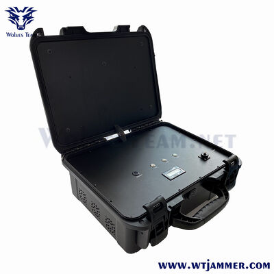 comprare Dedicato 60W portabile Drone Jammer in forma di valigetta fabbricazione online