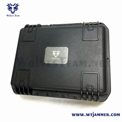 comprare Emittente di disturbo del segnale del telefono cellulare della prigione GPS WIFI 5.8G GPS del drone Uav Jammer da 1000M fabbricazione online
