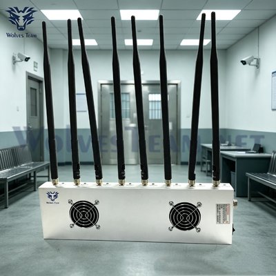 Acquistare 8 Bande 40W ad alta potenza Jammer di segnale da scrivania Multi-banda Cellulare e Bloccante Tracker GPS per Centri di Detenzione e Strutture Correzionali fabbricazione online