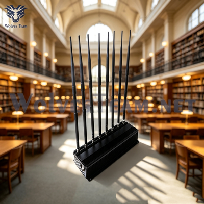 Acquistare Desktop 8-Channel regolabile segnale jammer alta potenza 40W bloccante segnale cellulare per ambiente di culto chiesa silenziosa fabbricazione online