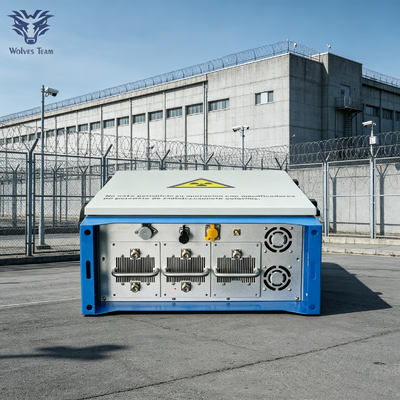 Acquistare Alta potenza impermeabile 500W 5 bande Drone Wi-Fi segnale jammer 2.4G 5.8G per grandi prigioni Anti-drone e GPS schermatura fabbricazione online