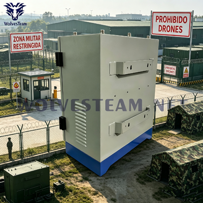 Acquistare 300W 6 canale impermeabile omnidirezionale segnale jammer per 100-300m copertura anti-drone e bloccante del segnale del cellulare per le forze armate perimetro del campo di sicurezza fabbricazione online