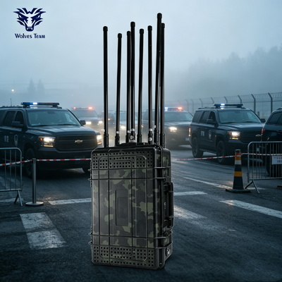 Acquistare 500M Fabbrica Remote Controlled High Power Defense Wireless Signal Jammer per siti temporanei di smantellamento di bombe EOD fabbricazione online