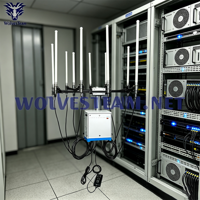 Acquistare Disturbatore di segnale ad alta potenza 400-800W impermeabile IP65 da esterno, 8 bande 2G 3G 4G 5G WiFi VHF UHF, funzionamento continuo 24/7 fabbricazione online