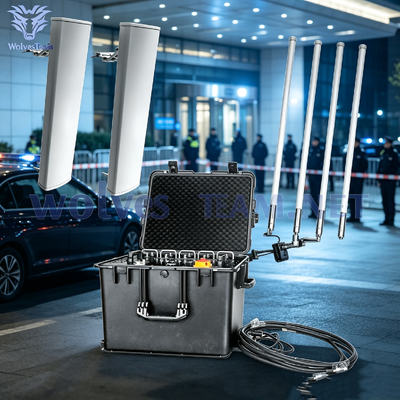 Acquistare 500M Portable Signal Jammer Signal Blocking 3G 4G GPS Wifi Bluetooth E antenne separate opzionali: tipi direzionali o omnidirezionali fabbricazione online