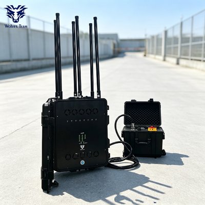 Acquistare 500‐2000M Cassa per carrelli a lunga gittata ad alta potenza combinato con interferente di segnale, canali di frequenza personalizzabili per locali di conferenza stampa affollati fabbricazione online