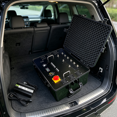 Acquistare Disturbatore di segnale portatile ad alta potenza 300-500M con batteria ricaricabile e antenne integrate fabbricazione online