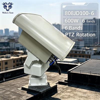 Acquistare 600W 6 bande PTZ Drone Jammer con antenna direzionale - Sistema anti-drone ad alta potenza fabbricazione online