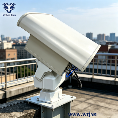 Acquistare 600W 6-Bande Direzionale PTZ Drone Jammer per Operazioni Tattiche con Sistema di Raffreddamento Intelligente fabbricazione online