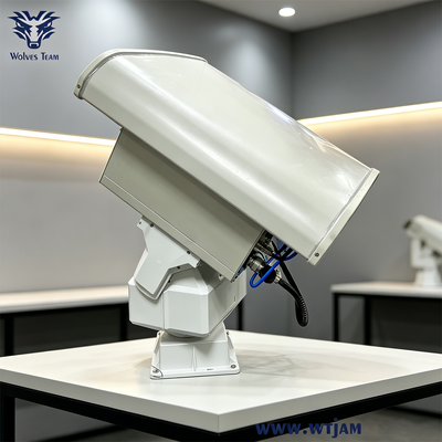 Acquistare 600W High Power PTZ Drone Jammer con copertura di frequenza a 6 bande e antenna direzionale fabbricazione online