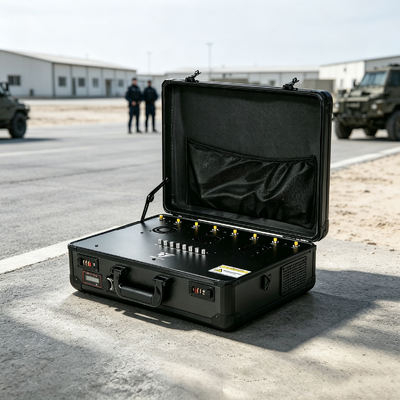Acquistare Suppressore di segnale esterno tattico tipo valigetta Batteria integrata Canali e potenza personalizzabili per il servizio di polizia sul campo fabbricazione online