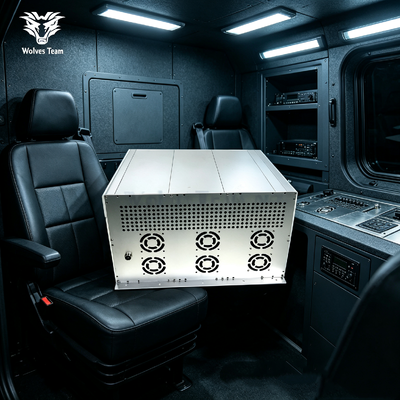 Acquistare Jammer per veicoli, Jammer di segnale impermeabile Raggio di disturbo 1000M Blocco cellulare WiFi GPS Jammer di sicurezza mobile fabbricazione online
