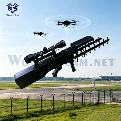 Acquistare Arma di soppressione RF anti-drone portatile di alta qualità fino a 500 metri copertura efficace per le forze armate o le forze dell'ordine fabbricazione online
