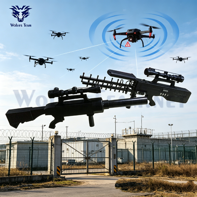 Acquistare Pistola di soppressione del segnale RF portatile da 30 W all'aperto 100-240 VAC Neutralizzazione UAV e dispositivo di protezione dei dati riservati fabbricazione online