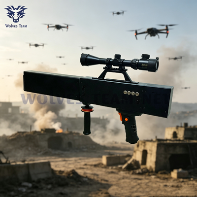 Acquistare Ultimo interferitore di segnale per le forze dell'ordine dispositivo anti-UAV portatile con bande di frequenza personalizzabili da 4 a 8 per le operazioni di campo contro i droni fabbricazione online