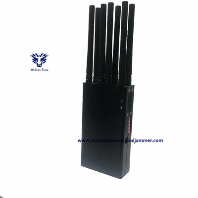 Emittente di disturbo portatile del segnale del telefono mobile dell'antenna 10 PCS CDMA 3G 4G 5G WiFi GPS Signal Jammer