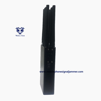 Emittente di disturbo portatile del segnale del telefono mobile dell'antenna 10 PCS CDMA 3G 4G 5G WiFi GPS Signal Jammer