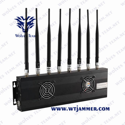 Emittente di disturbo potente regolabile da tavolino del segnale di VHF GSM 5G del segnale Jammer/UHF del telefono cellulare delle antenne omnidirezionali