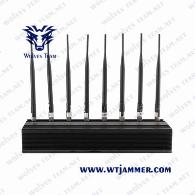 Emittente di disturbo potente regolabile da tavolino del segnale di VHF GSM 5G del segnale Jammer/UHF del telefono cellulare delle antenne omnidirezionali