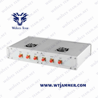 Il GSM 3G 4G GPS WiFi Lojack 8 lega l'emittente di disturbo del telefono cellulare di 18W 40m