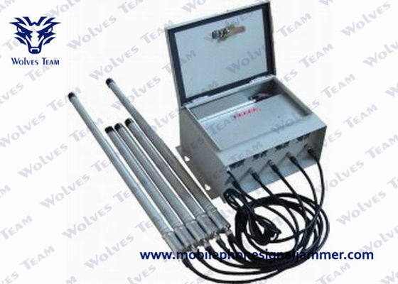 Prison Jammer Uscita RF con sistema di controllo wireless Emittente di disturbo del segnale del telefono cellulare