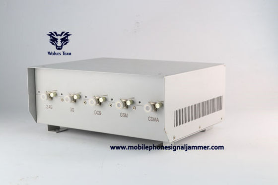 Smart Mobile Cell Phone Signal Jammer Blocker WiFi Bluetooth /5G/GPS/Lojack/UHF/VHF Signal Jammer Gamma di 150 metri
