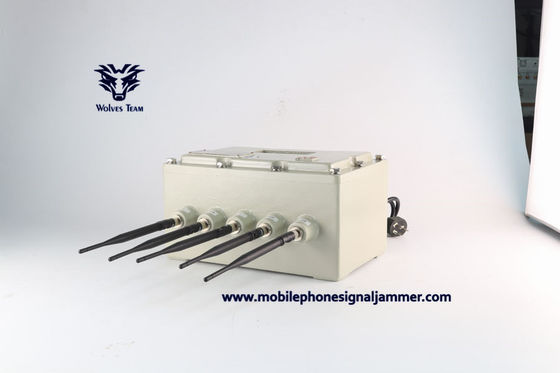 Smart Mobile Cell Phone Signal Jammer Blocker WiFi Bluetooth /5G/GPS/Lojack/UHF/VHF Signal Jammer Gamma di 150 metri