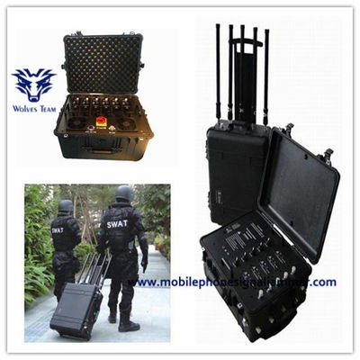 emittente di disturbo portatile del segnale di GPS WiFi 2.4G delle bande 250W 8