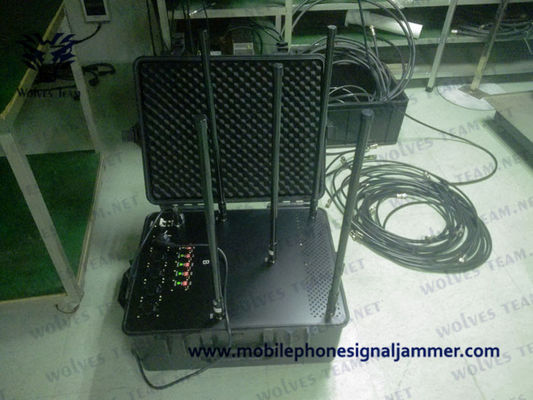 Emittente di disturbo portatile media del segnale 25W della valigia 50m di potere di rf