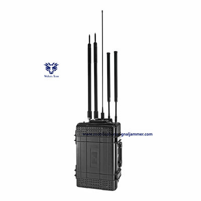 Tutto in uno Impermeabile Outdoor 25-6000 MHz Signal Jammer Antenne omnidirezionali ad alto guadagno fino a 2000 metri