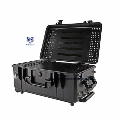Tutto in uno Impermeabile Outdoor 25-6000 MHz Signal Jammer Antenne omnidirezionali ad alto guadagno fino a 2000 metri